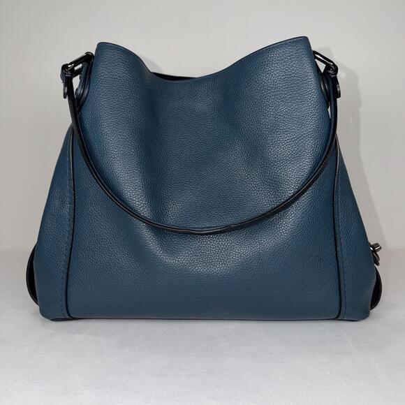 Coach Edie 31 57670 Colorblock with Snakeskin Detail - Picture 3 of 9